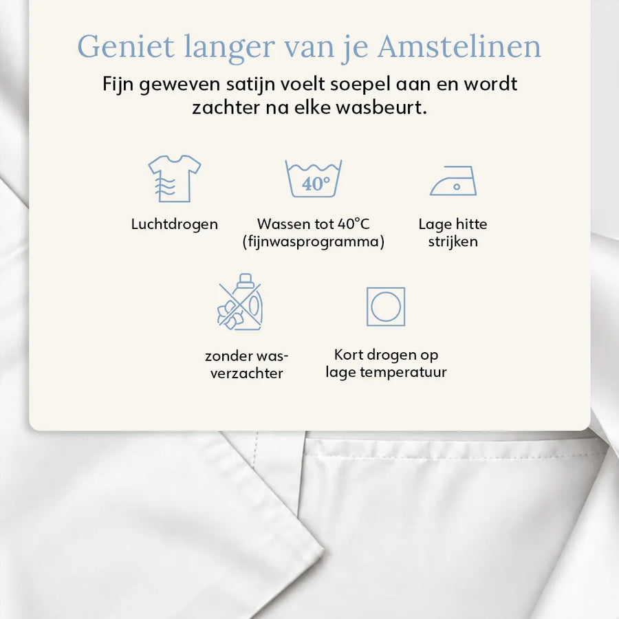 Pillowcase – Organic Cotton Sateen – Signature White