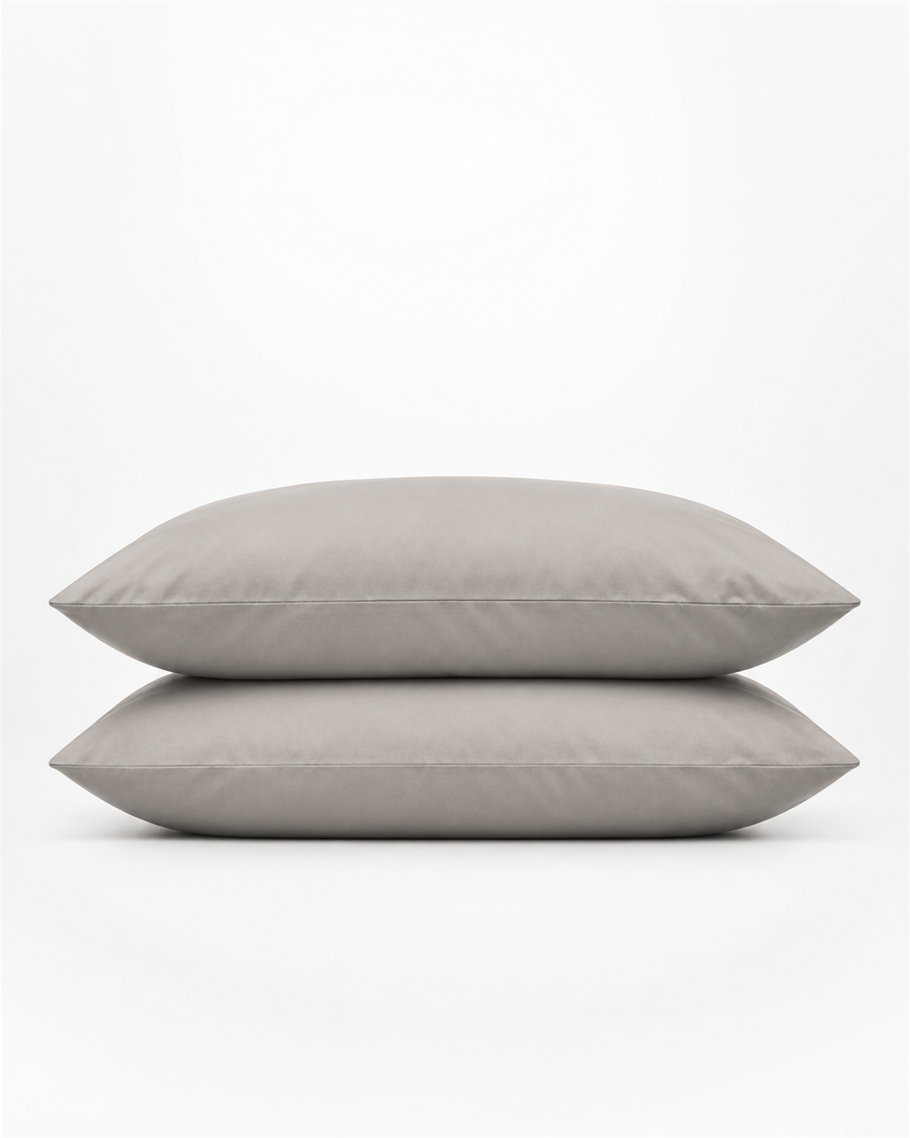 Pillowcase – Organic Cotton Sateen – Pebble Grey