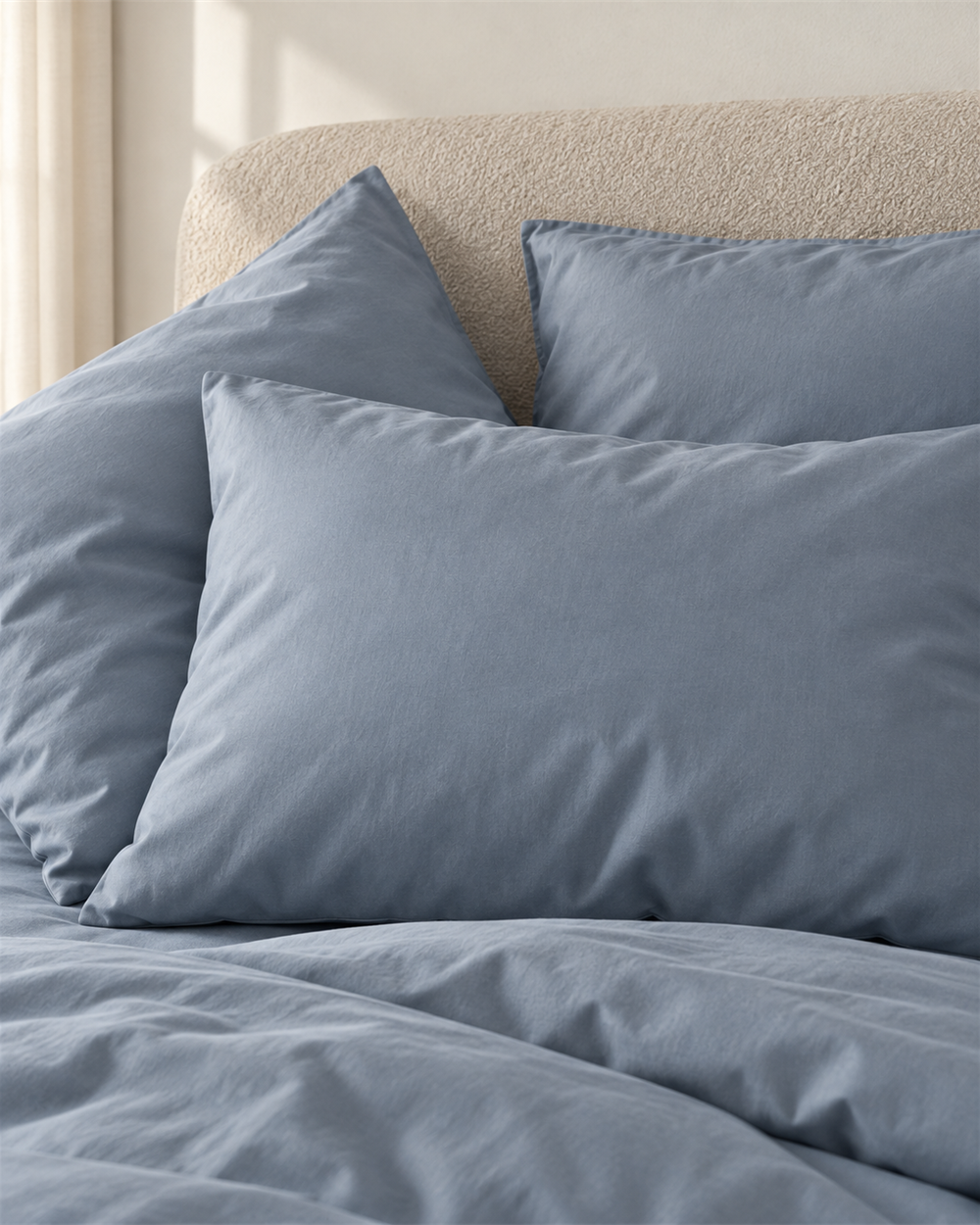 Pillowcase – Organic Cotton Sateen – Dusk Blue