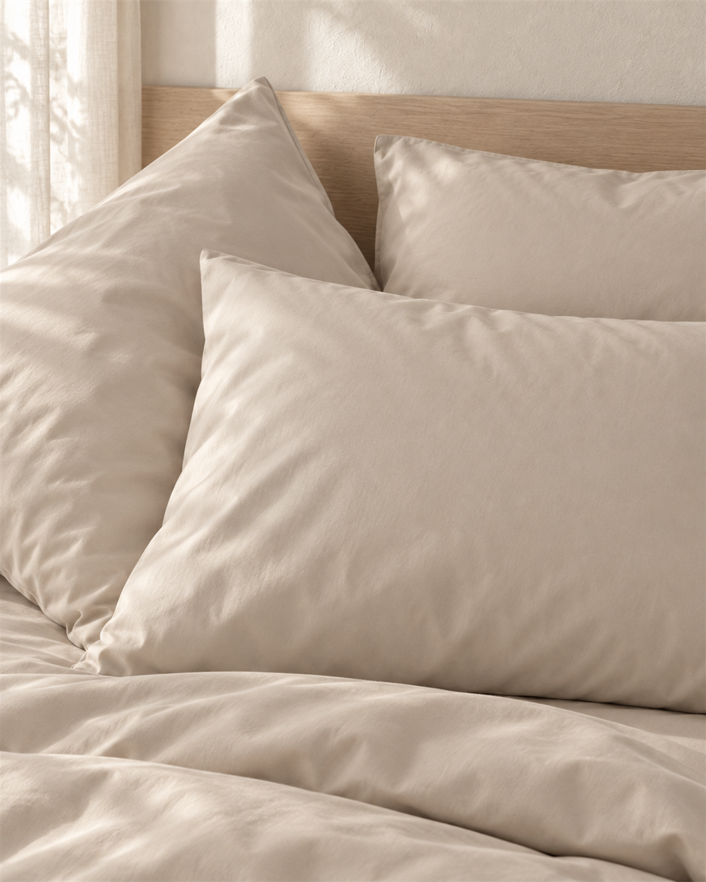 Pillowcase – Organic Cotton Sateen – Warm Sand