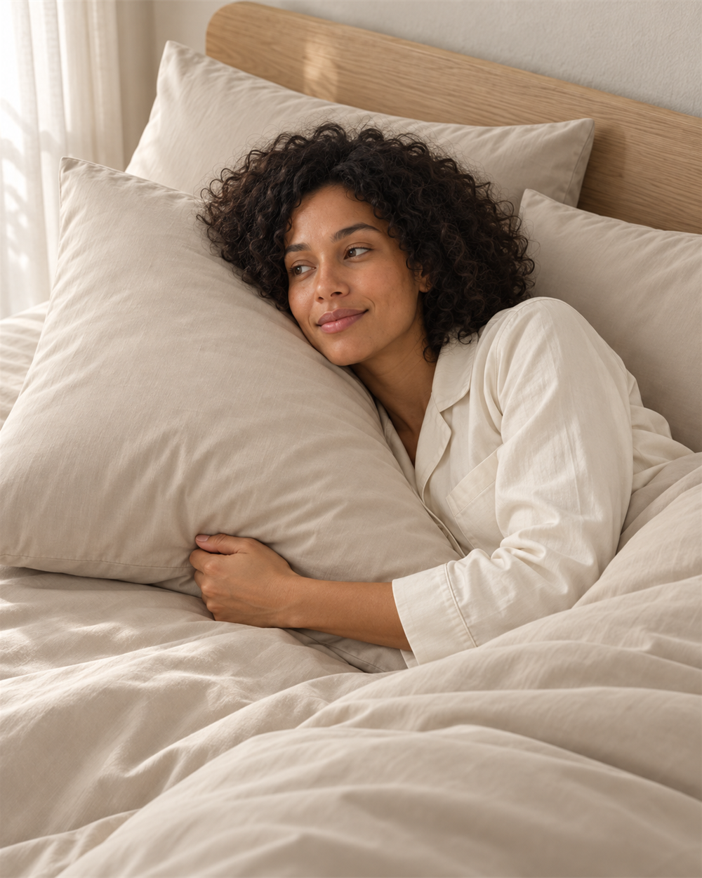 Pillowcase – Organic Cotton Sateen – Warm Sand