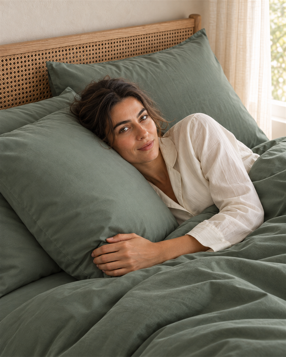 Pillowcase – Organic Cotton Sateen – Soft Sage