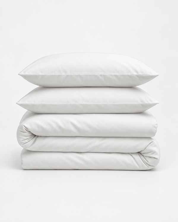 Duvet Cover – Organic Cotton Sateen – Signature White