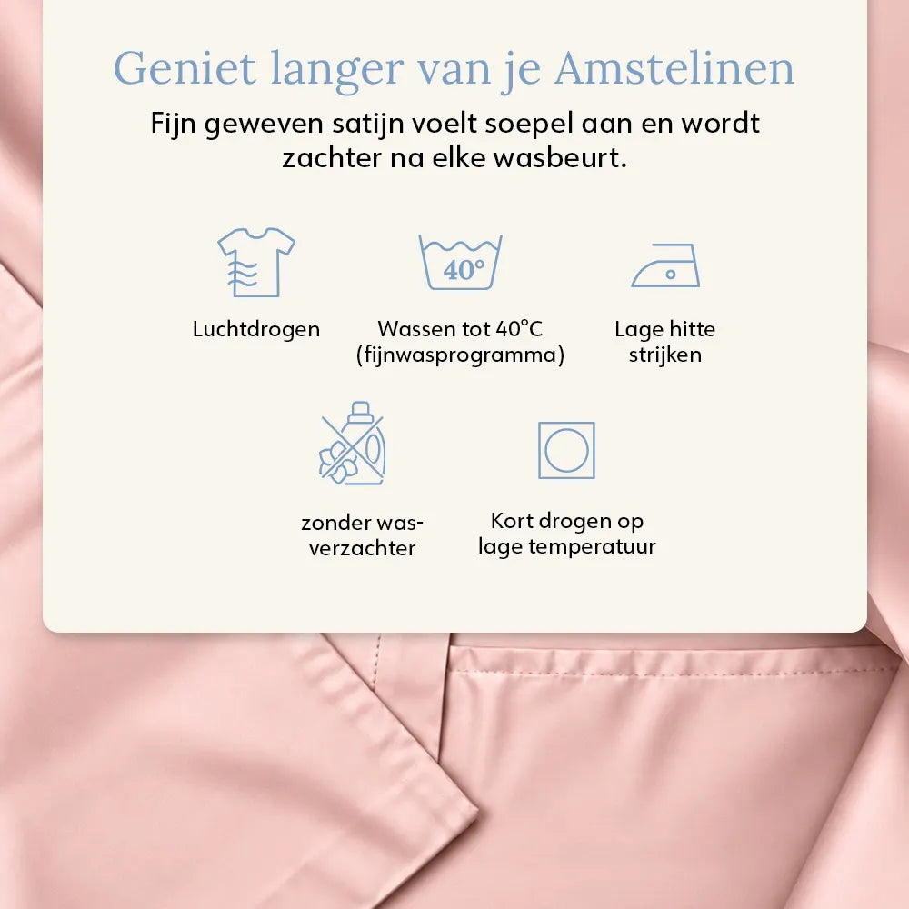 Duvet Cover – Organic Cotton Sateen – Blush Pink