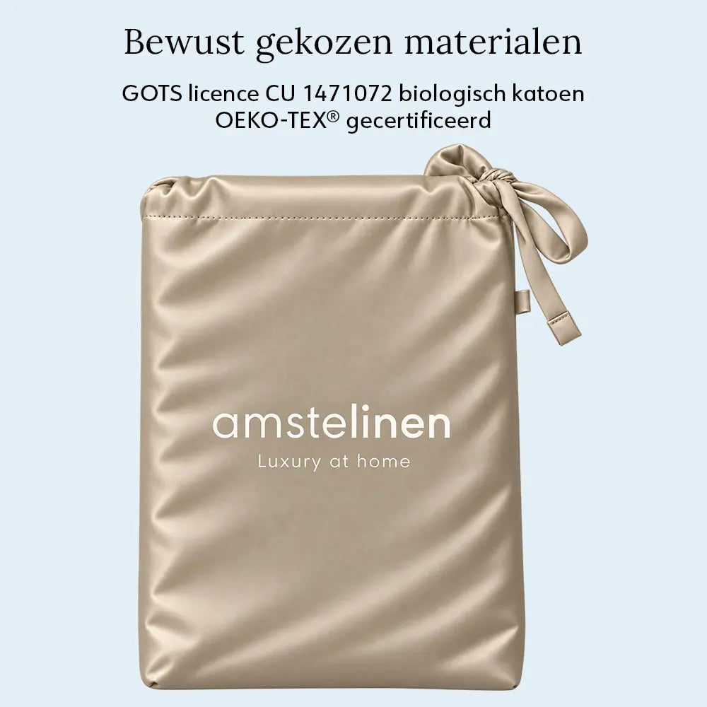 Duvet Cover – Organic Cotton Sateen – Warm Sand