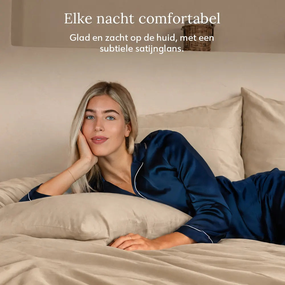 Duvet Cover – Organic Cotton Sateen – Warm Sand