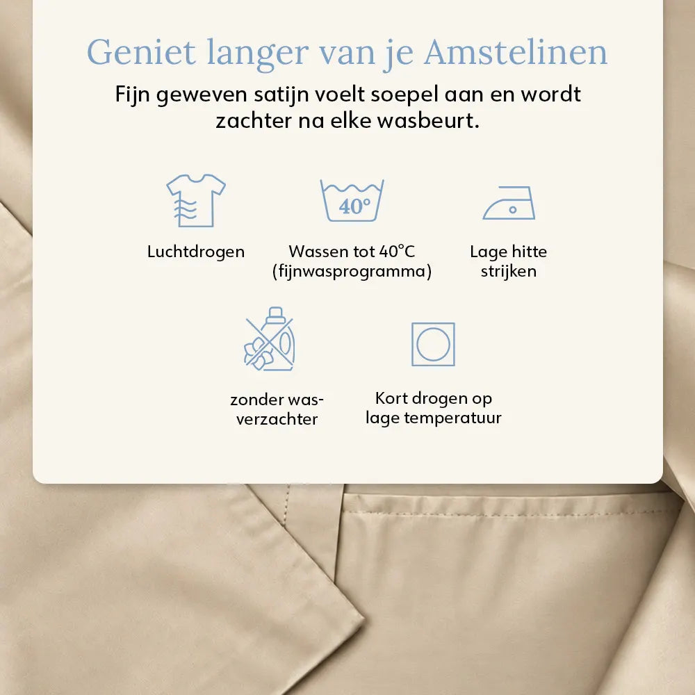 Duvet Cover – Organic Cotton Sateen – Warm Sand