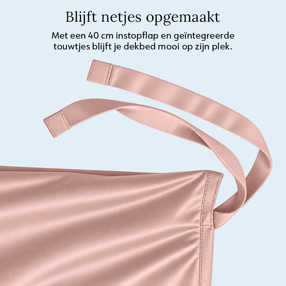 Duvet Cover – Organic Cotton Sateen – Blush Pink