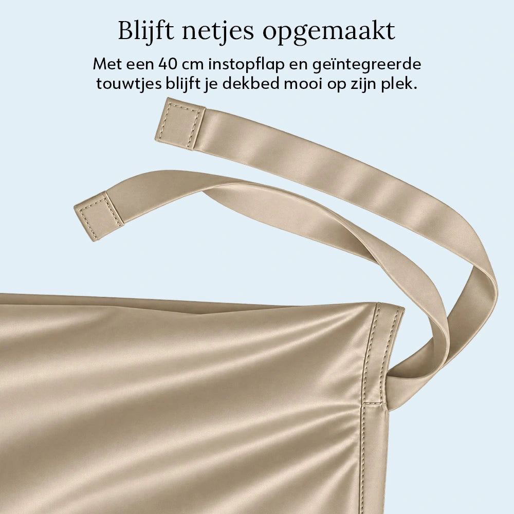 Duvet Cover – Organic Cotton Sateen – Warm Sand
