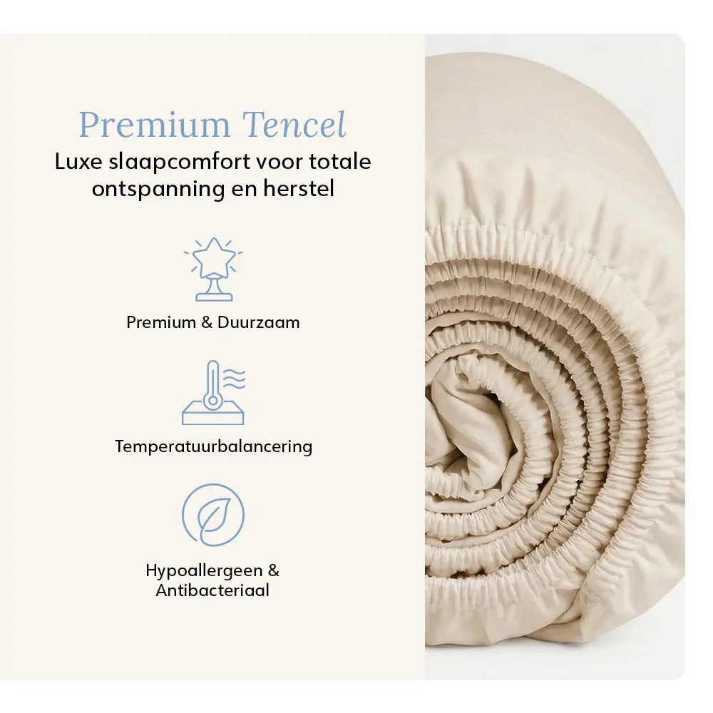 Fitted Sheet - Tencel™ Sateen - Classic Ivory