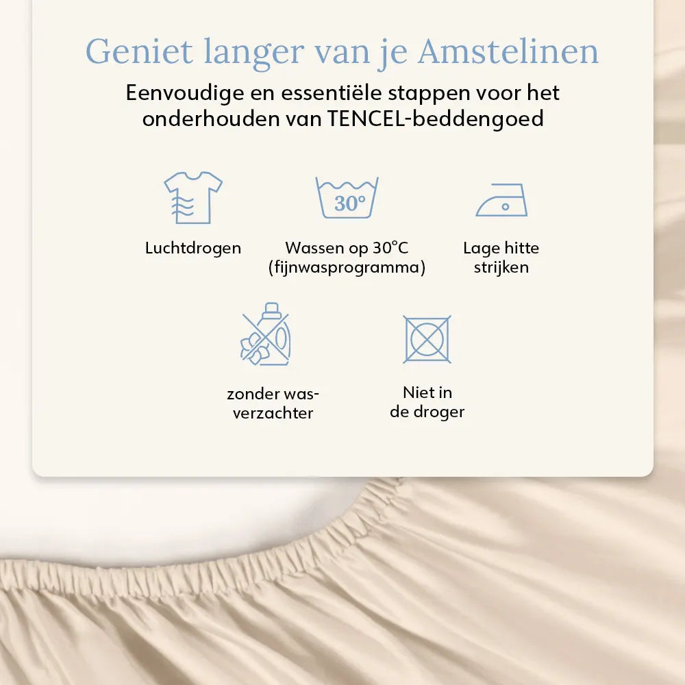 Fitted Sheet - Tencel™ Sateen - Classic Ivory
