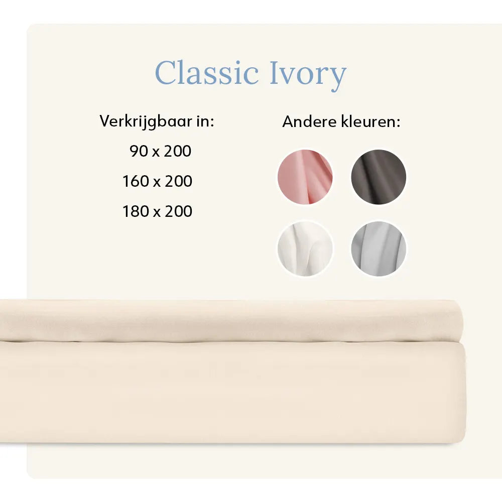 Fitted Sheet - Tencel™ Sateen - Classic Ivory