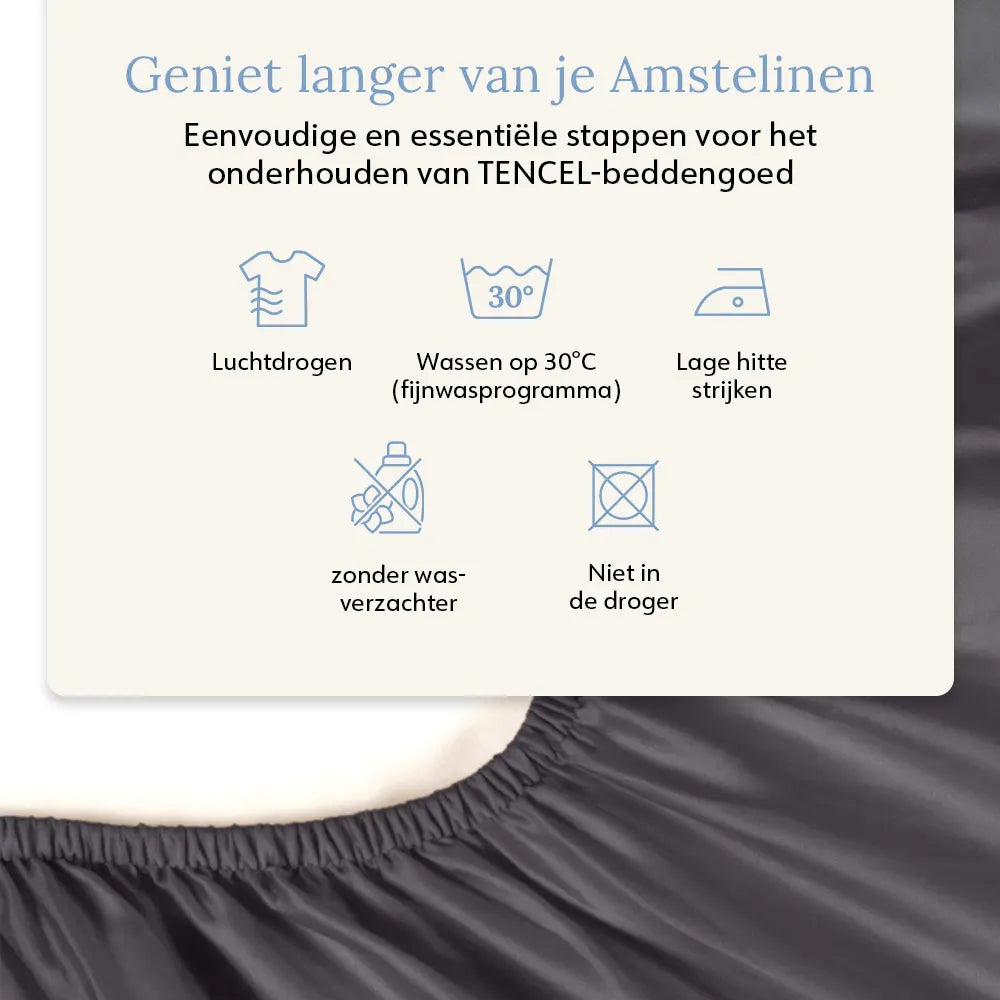 Fitted Sheet - Tencel™ Sateen - Moonstone Grey