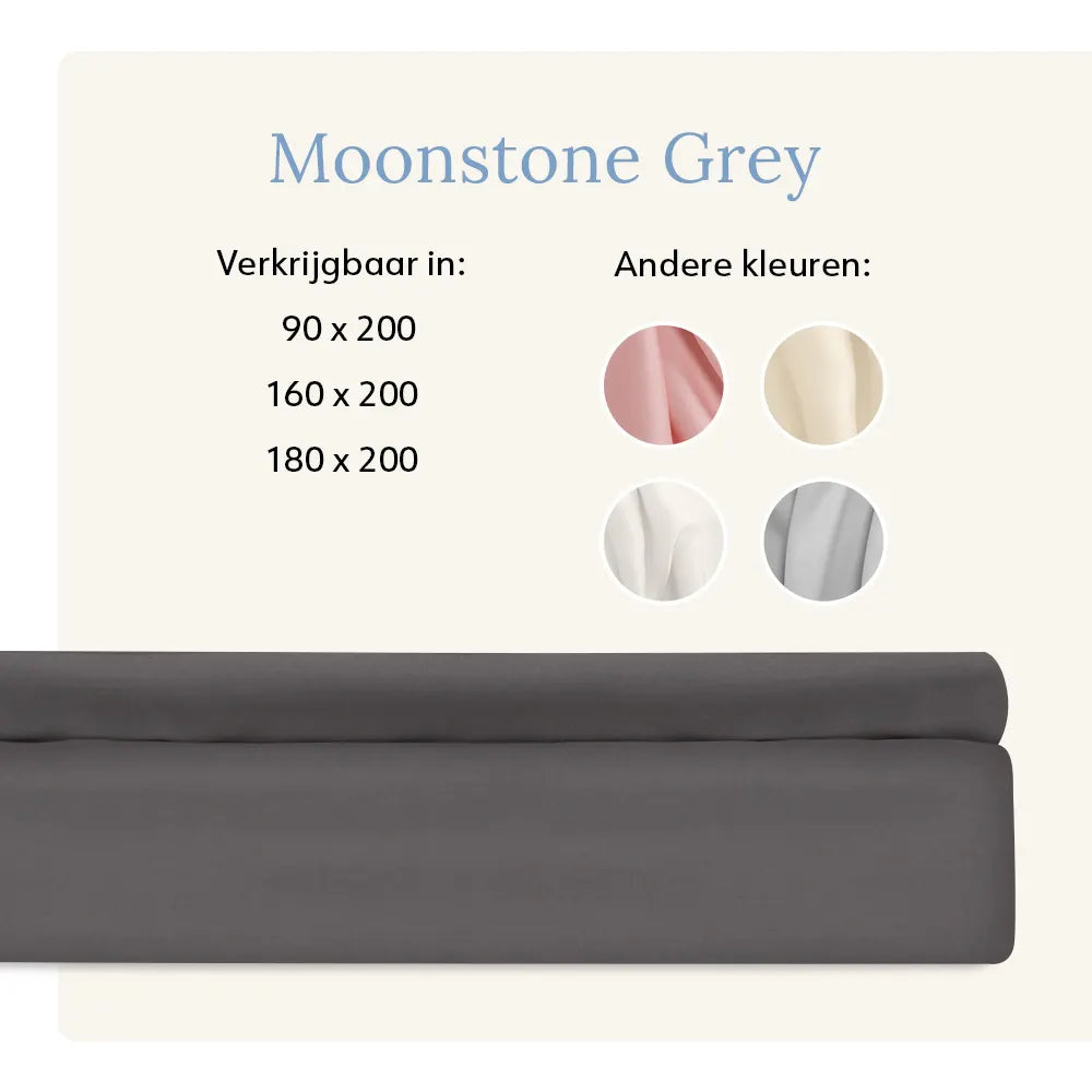 Fitted Sheet - Tencel™ Sateen - Moonstone Grey