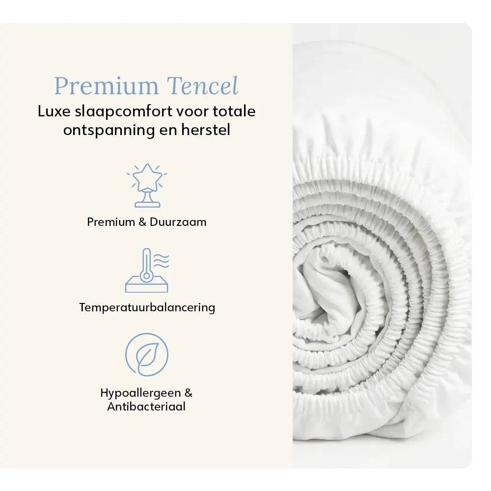 Fitted Sheet - Tencel™ Sateen - Signature White