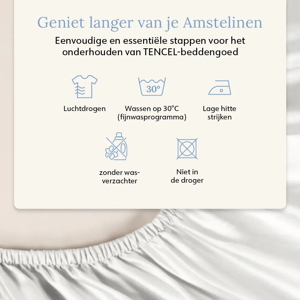 Fitted Sheet - Tencel™ Sateen - Signature White