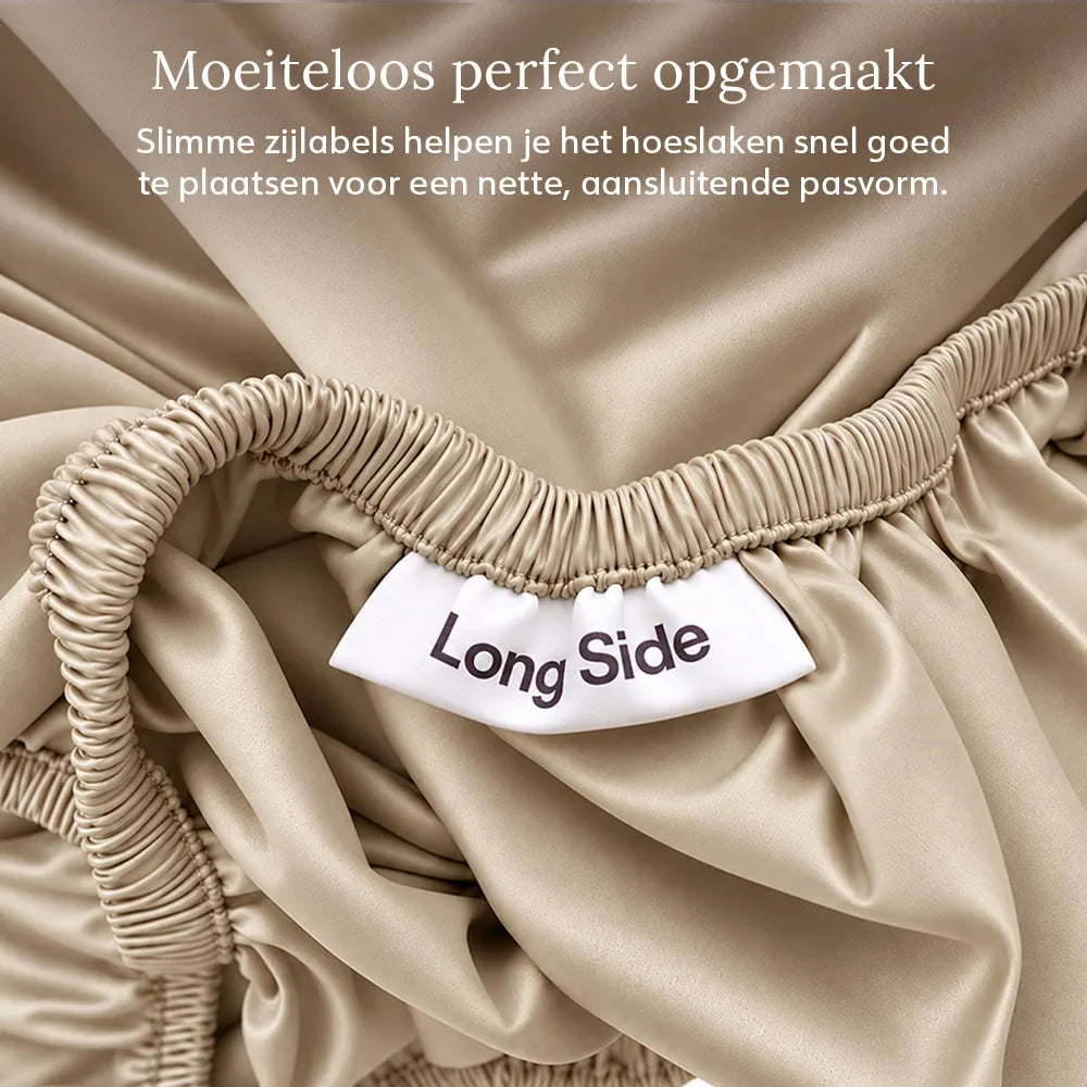 Fitted Sheet – Organic Cotton Sateen – Warm Sand