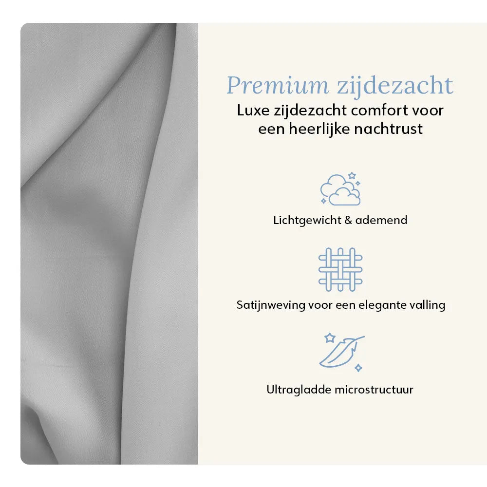 Kussenslopen - Tencel™ Satijn - Calm Grey