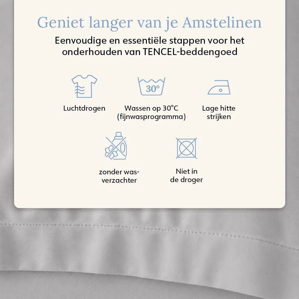 Kussenslopen - Tencel™ Satijn - Calm Grey