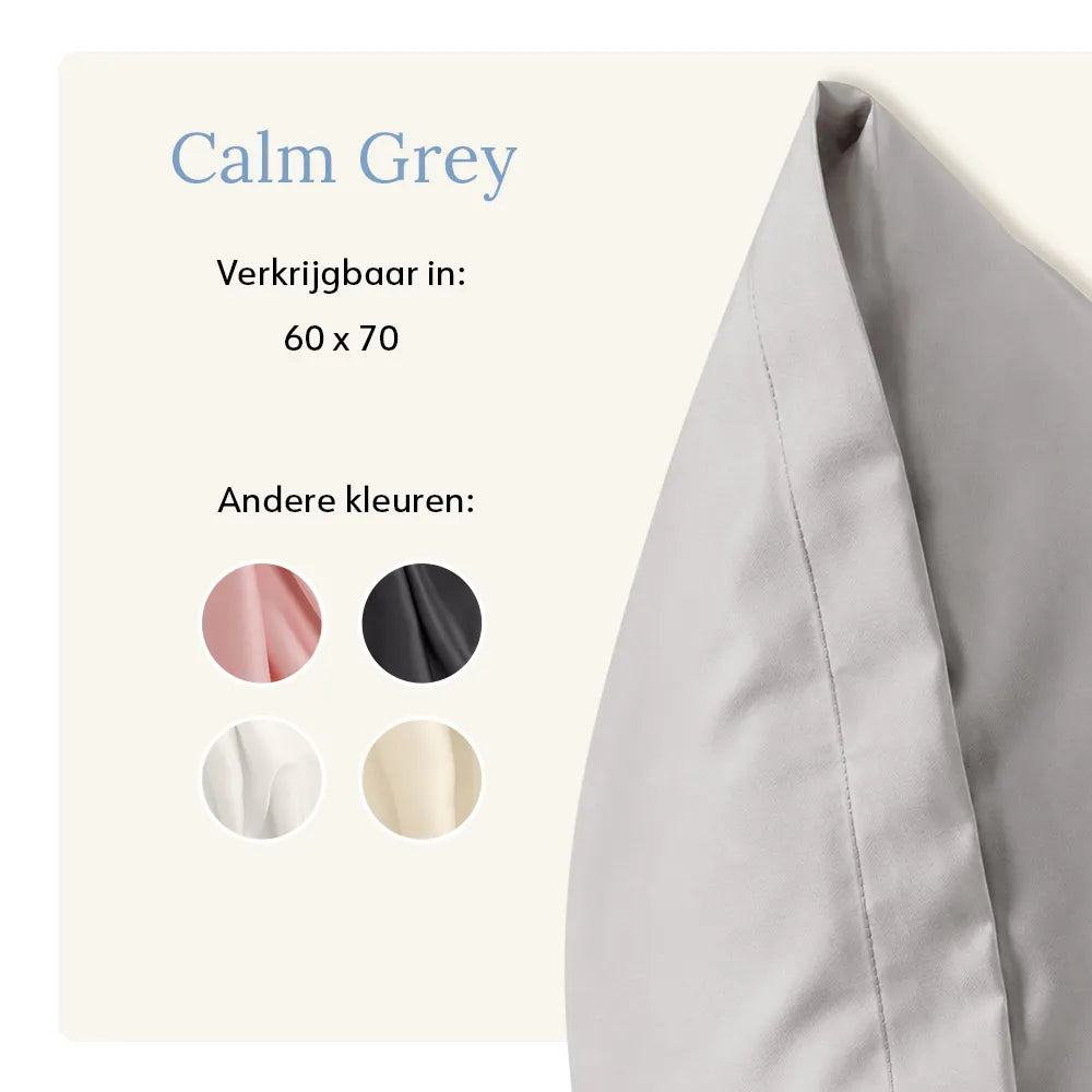 Kussenslopen - Tencel™ Satijn - Calm Grey