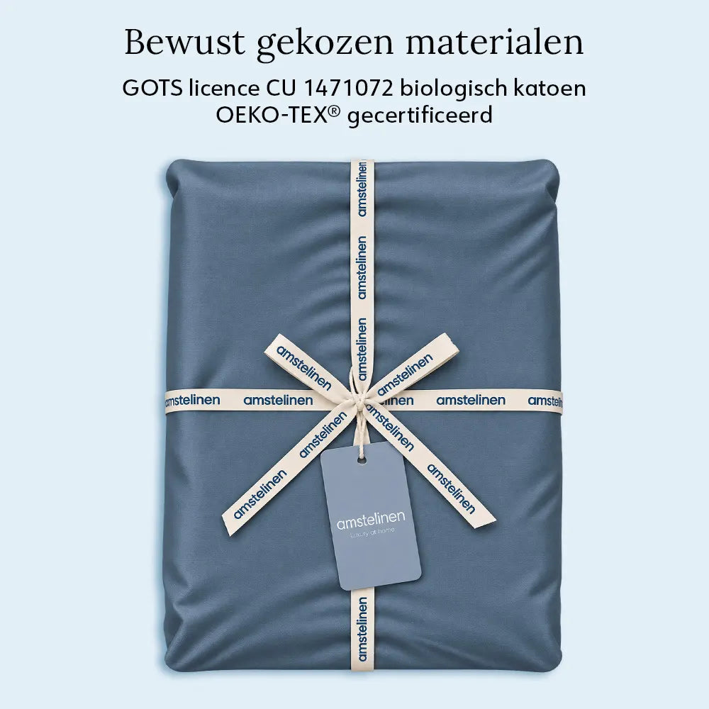 Pillowcase – Organic Cotton Sateen – Dusk Blue