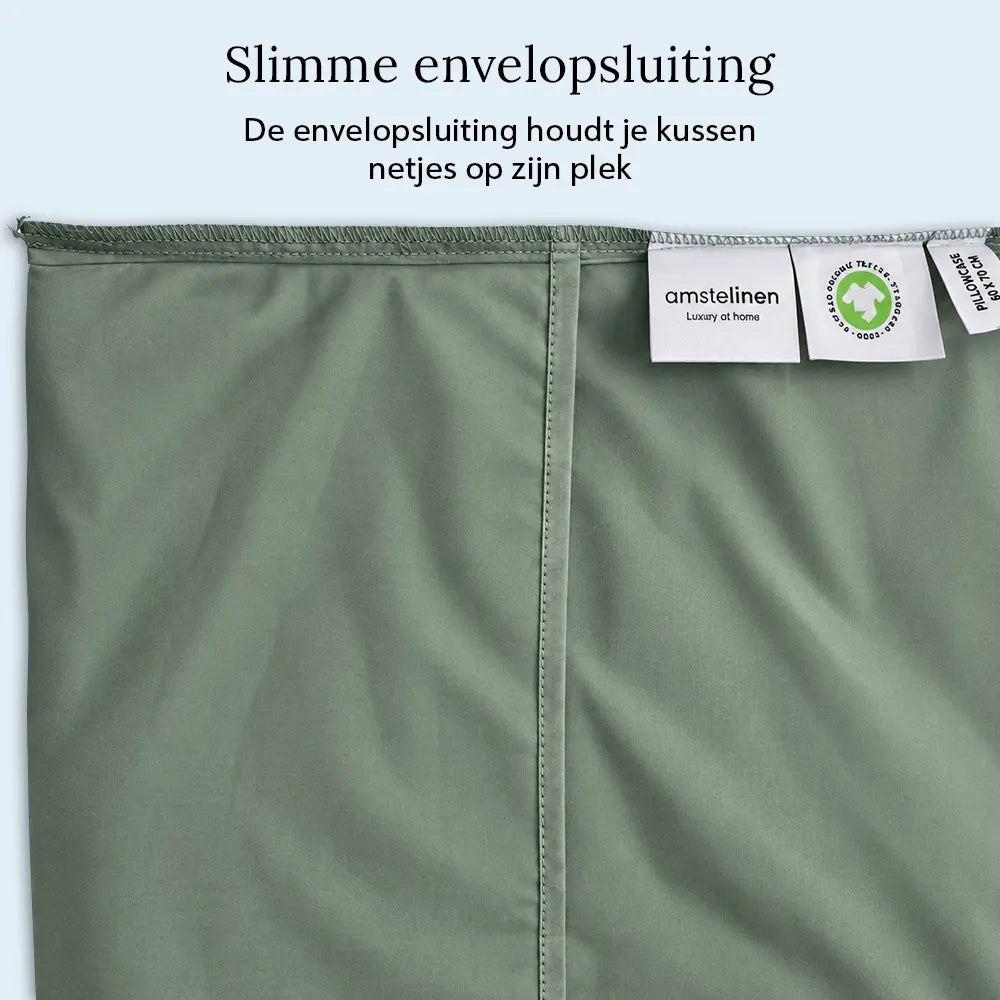 Pillowcase – Organic Cotton Sateen – Soft Sage