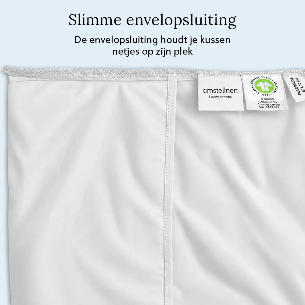Pillowcase – Organic Cotton Sateen – Signature White