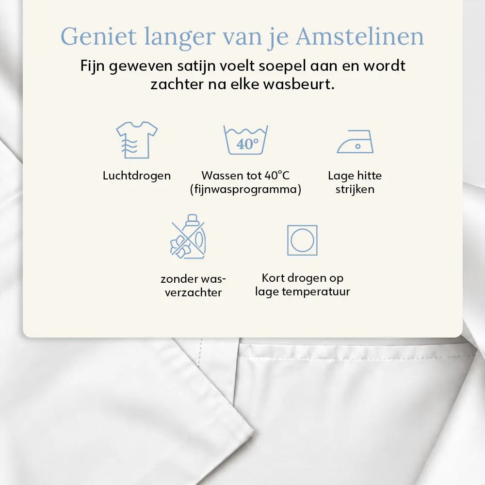 Pillowcase – Organic Cotton Sateen – Signature White
