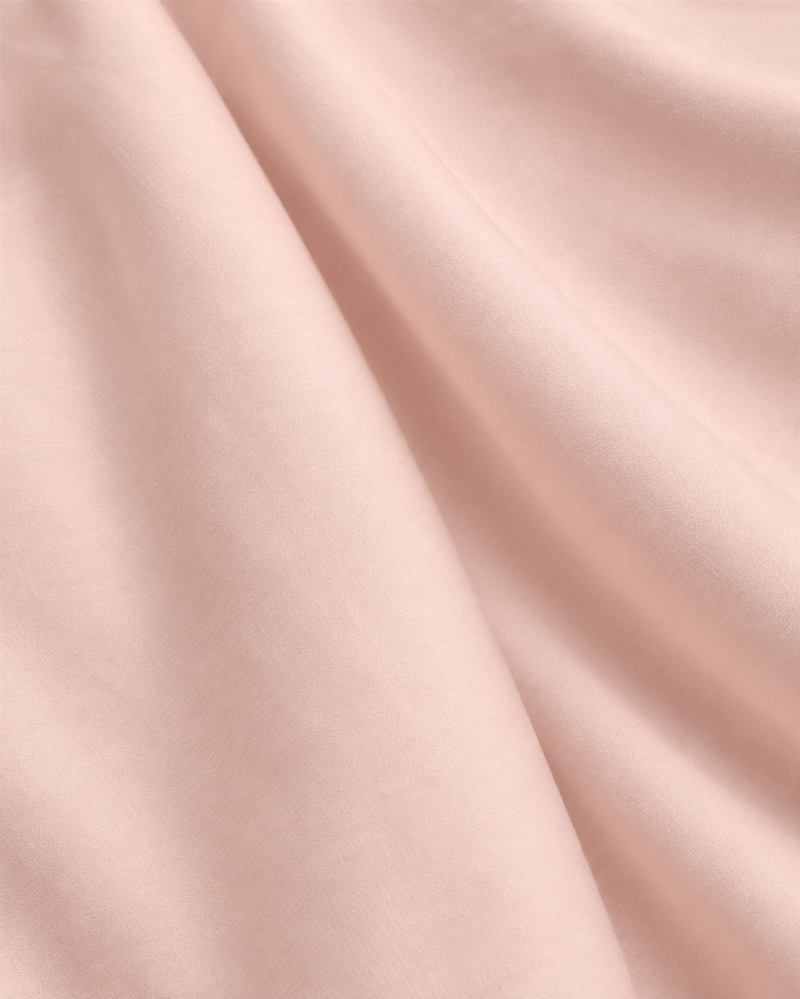 Blush Pink organic cotton sateen duvet cover