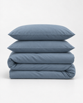 Duvet Cover – Organic Cotton Sateen – Dusk Blue
