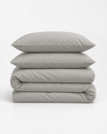 Duvet Cover – Organic Cotton Sateen – Pebble Grey