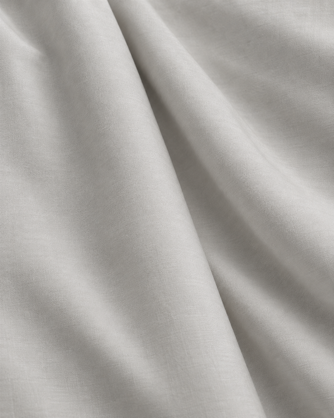 Pebble Grey organic cotton sateen duvet cover