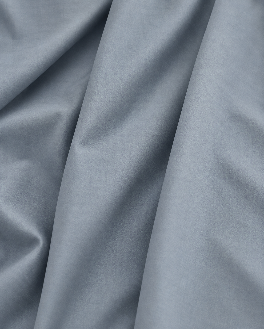 Fitted Sheet – Organic Cotton Sateen – Dusk Blue