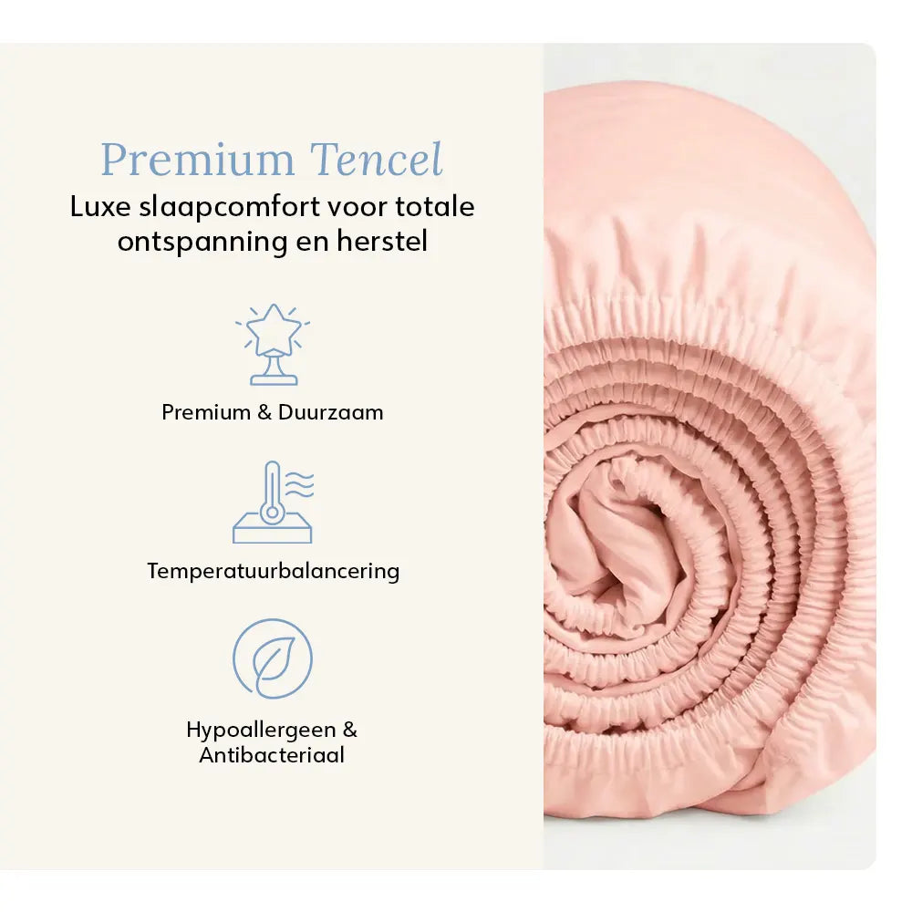 Fitted Sheet - Tencel™ Sateen - Whisper Rose