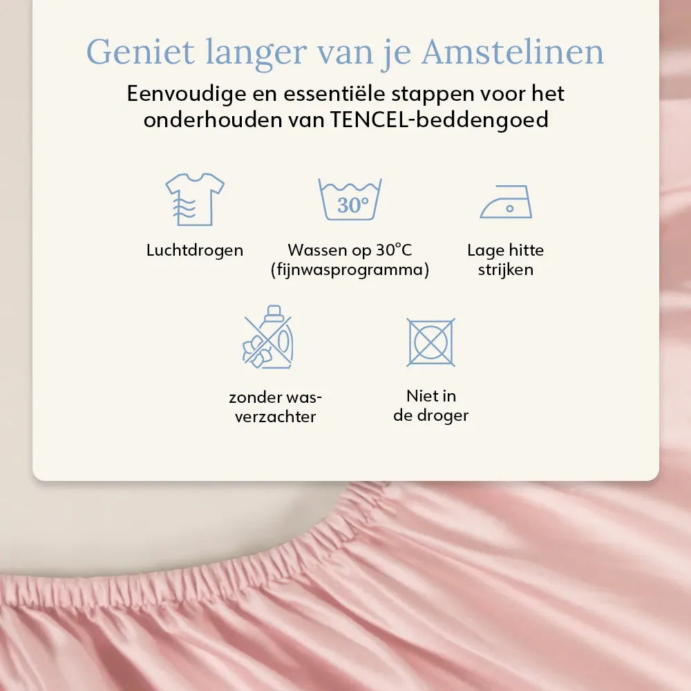 Fitted Sheet - Tencel™ Sateen - Whisper Rose