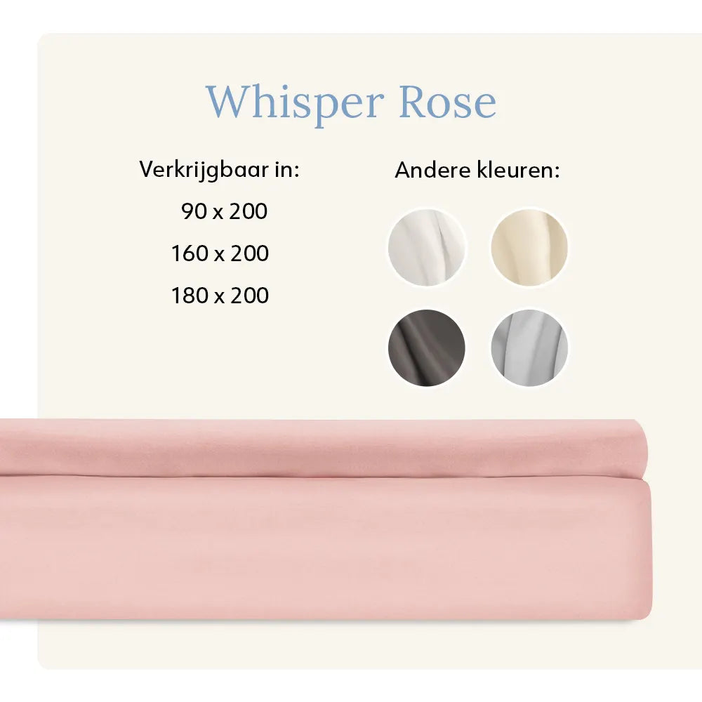 Fitted Sheet - Tencel™ Sateen - Whisper Rose